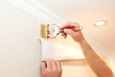 Pose de papier peint à Toy-Viam — revêtements muraux et toiles de verre